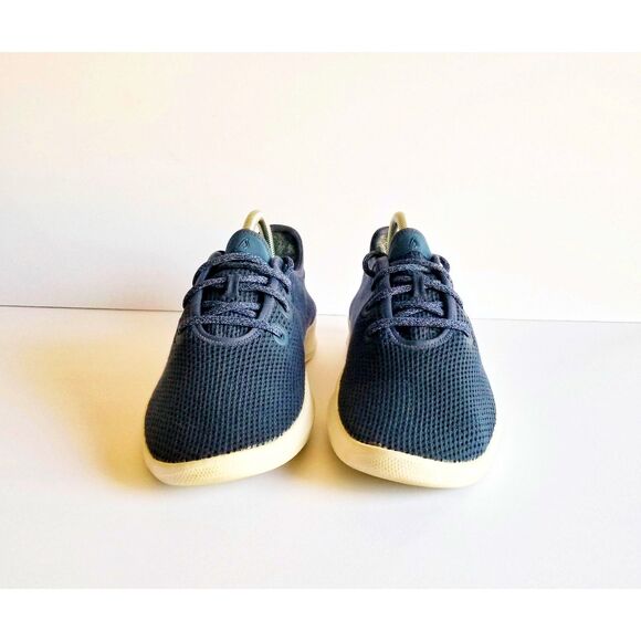 ALLBIRDS Women's Tree Runners Sz 10 40.5 Blue White Soles Lace Up Sneakers - Picture 5 of 14